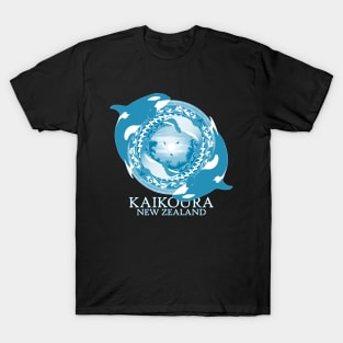 Orca and hector's dolphin Kaikoura New Zealand T-Shirt